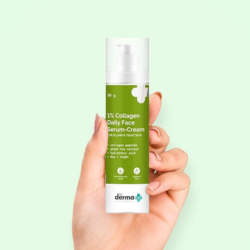 The Derma co 1% Collagen Daily Face SerumCream with Green Tea & Hyaluronic Acid